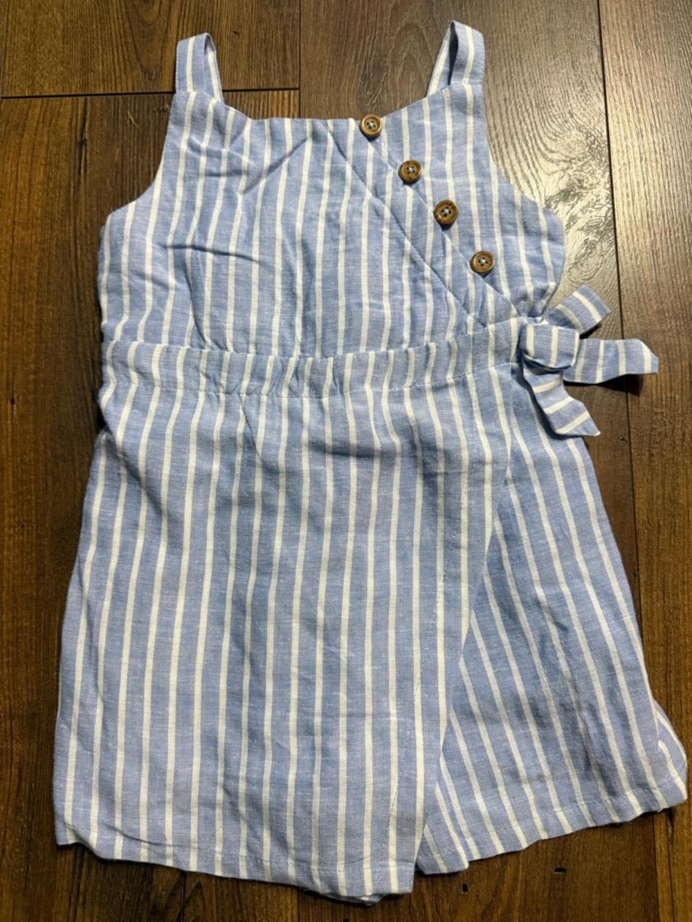 Haute Hippie Kids Style Girls Blue Striped Romper Size 5/6